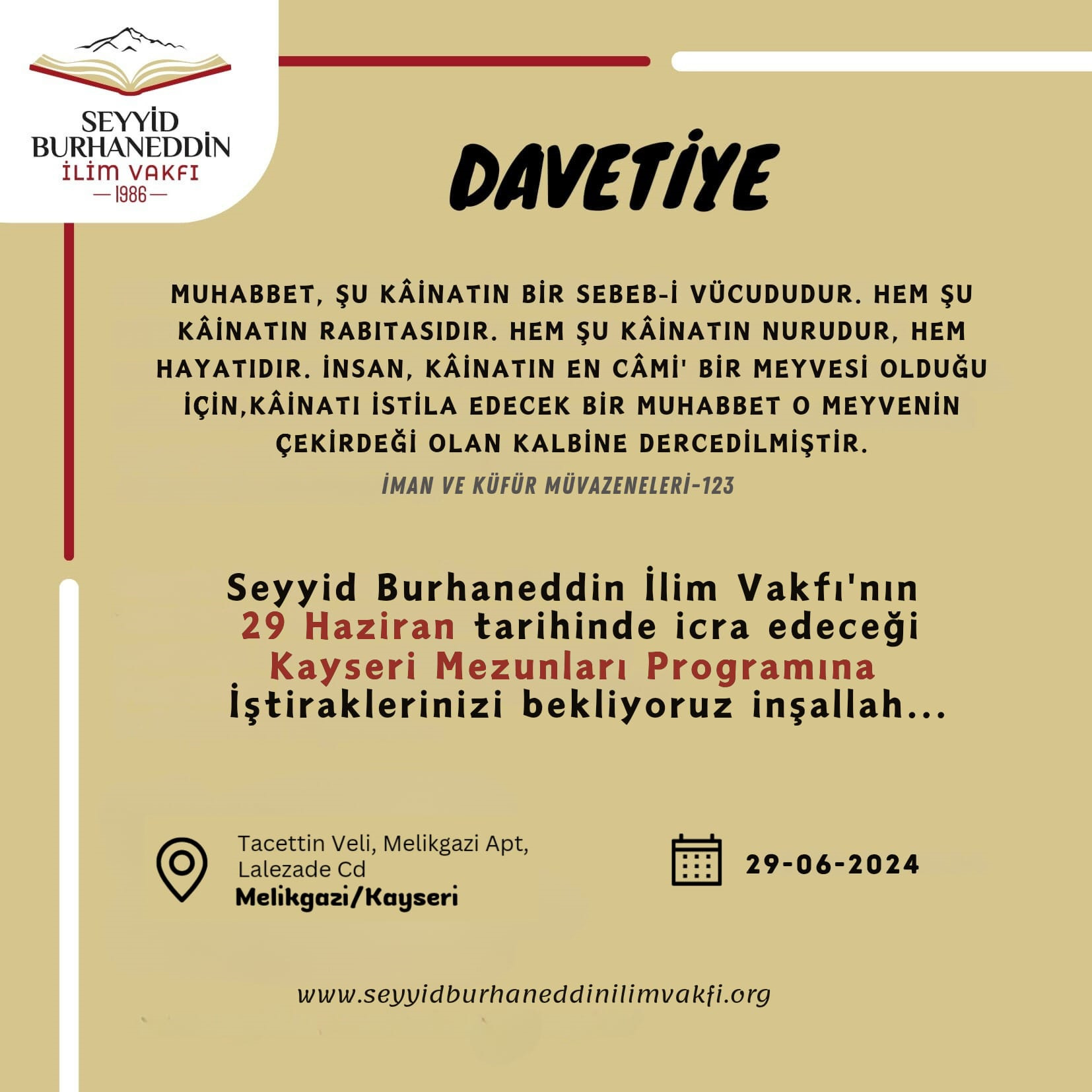 Mezunlar Programı Duyurusu