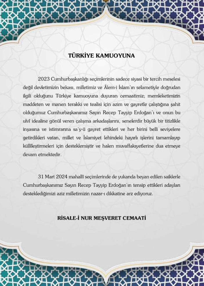 Seçim 2024 Duyurusu